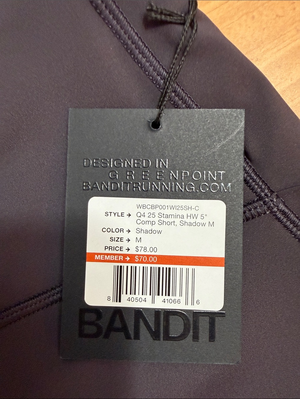 Bandit Stamina Compression Running Shorts - Shadow - Picture 5 of 5